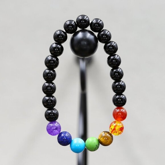 Chakra Healing Crystal Bracelet Handmade - Picture 4 of 4